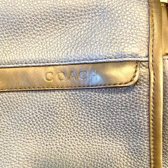 Men’s | Coach | Camden Leather Map Bag | Navy - Picture 5 of 16